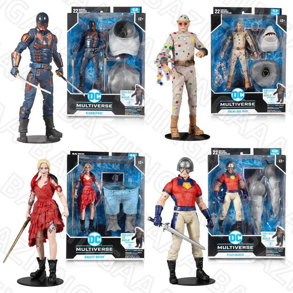 McFarlane ڻ д  ǱԾ 峭, 18cm (Peacemaker & Polka Dot Man & Harley Quin & Bloodsport)    ŰƮ